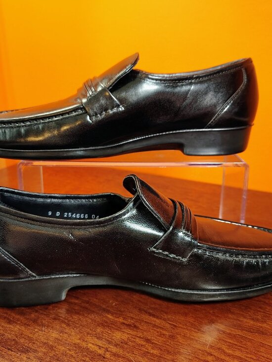 Florsheim Riva Moc Toe Bit Loafer | Black Kidskin Leather | Size 9 D main image 10
